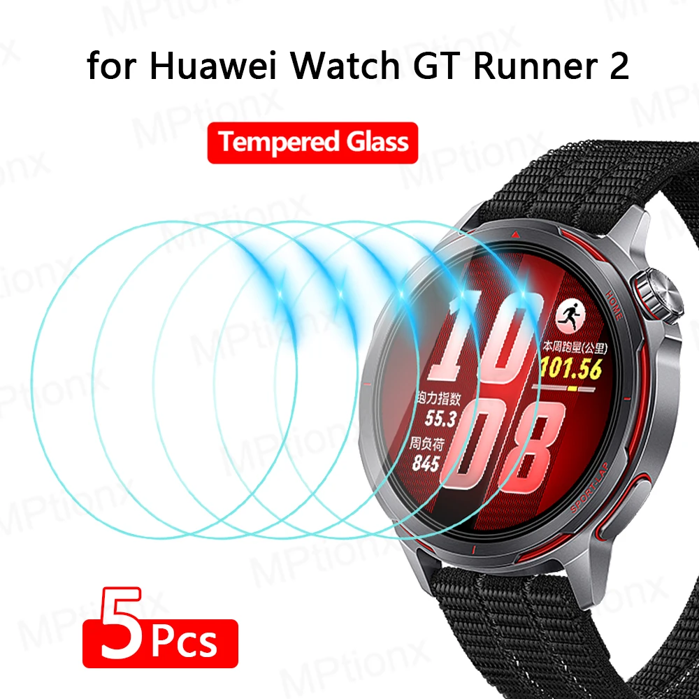 Tempered Glass for Huawei Watch GT Runner 2 Smartwatch Screen Protector HD Anti-Scratch Film for Watch GT Runner 2 Accessories