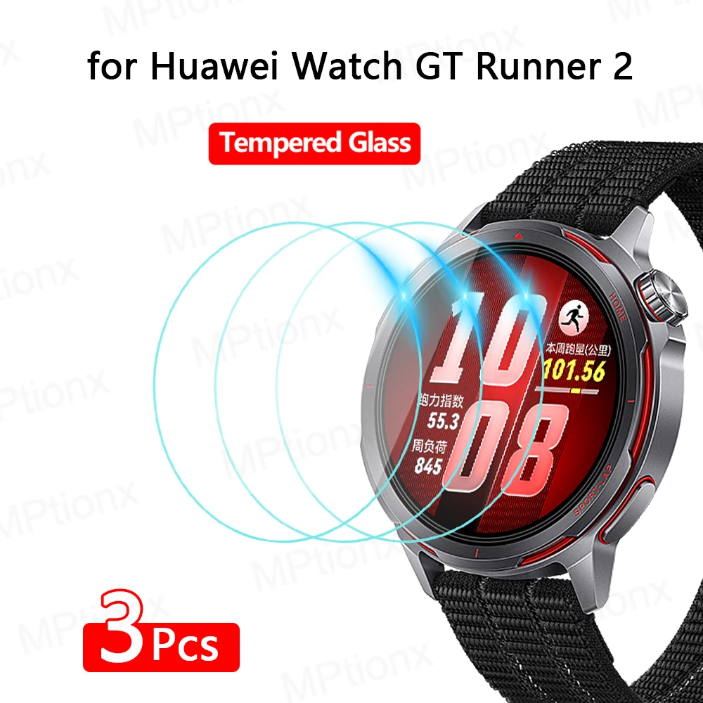 Tempered Glass for Huawei Watch GT Runner 2 Smartwatch Screen Protector HD Anti-Scratch Film for Watch GT Runner 2 Accessories