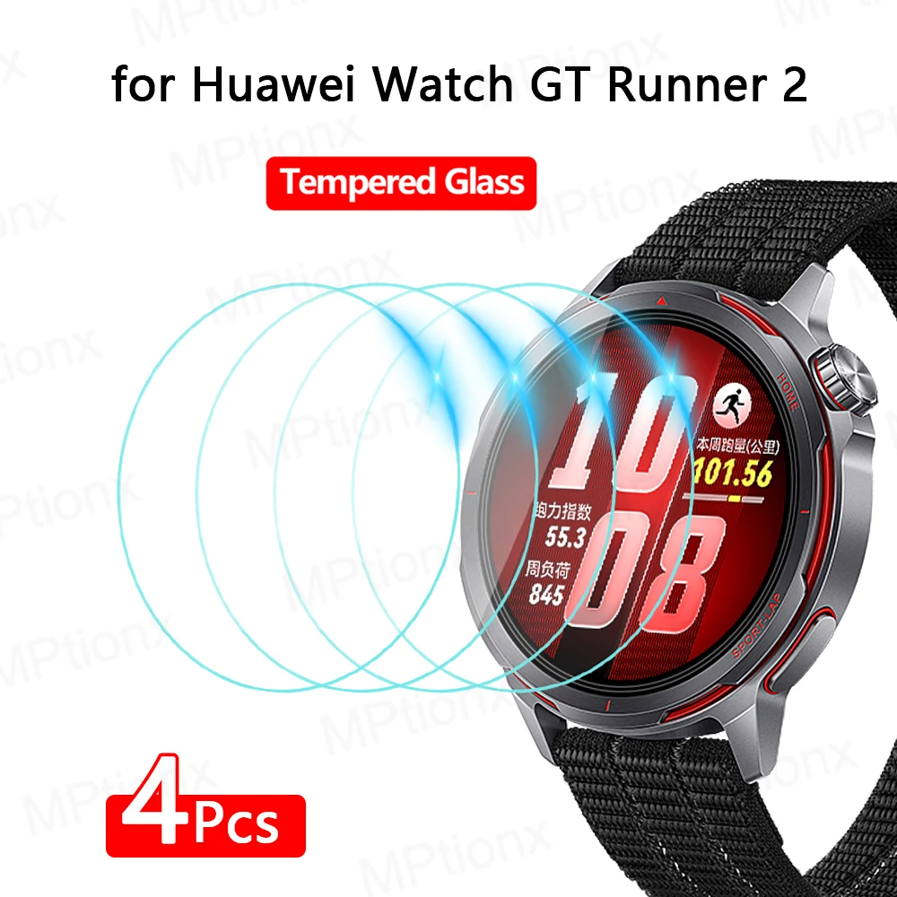 Tempered Glass for Huawei Watch GT Runner 2 Smartwatch Screen Protector HD Anti-Scratch Film for Watch GT Runner 2 Accessories
