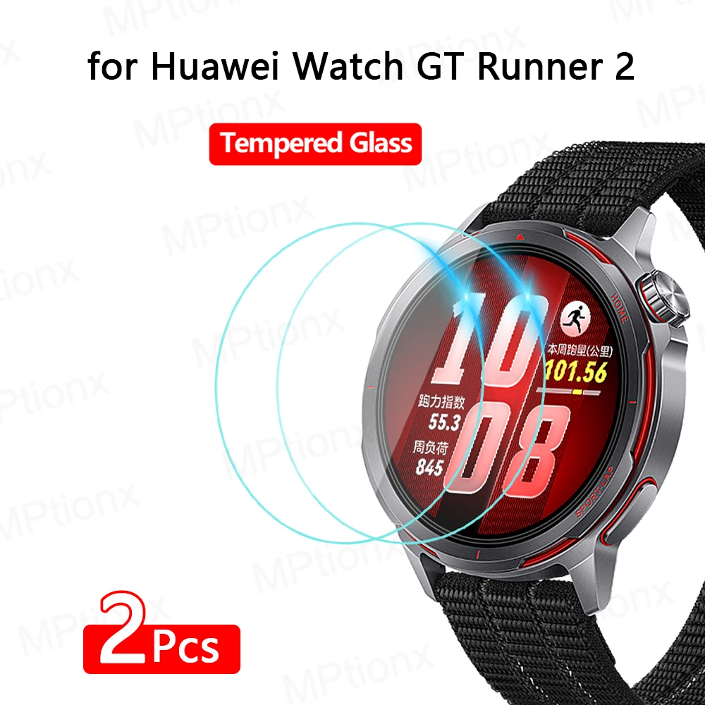 Tempered Glass for Huawei Watch GT Runner 2 Smartwatch Screen Protector HD Anti-Scratch Film for Watch GT Runner 2 Accessories