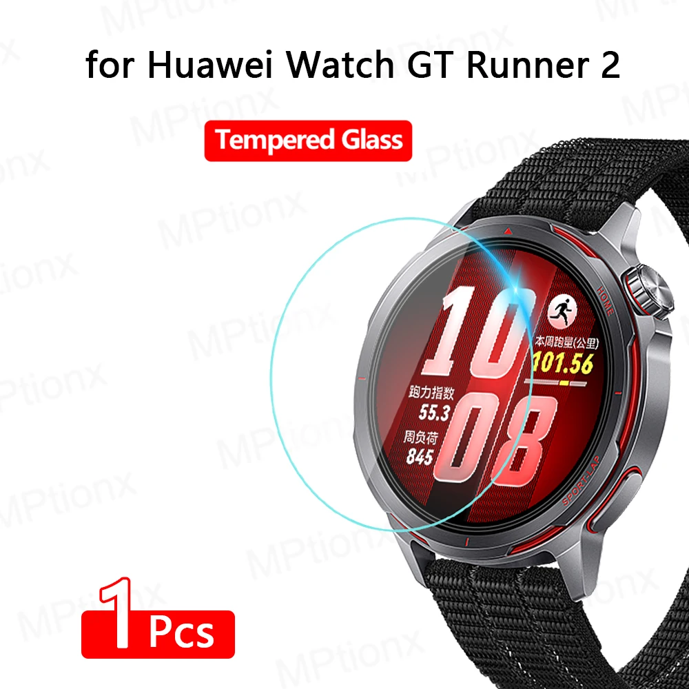 Tempered Glass for Huawei Watch GT Runner 2 Smartwatch Screen Protector HD Anti-Scratch Film for Watch GT Runner 2 Accessories