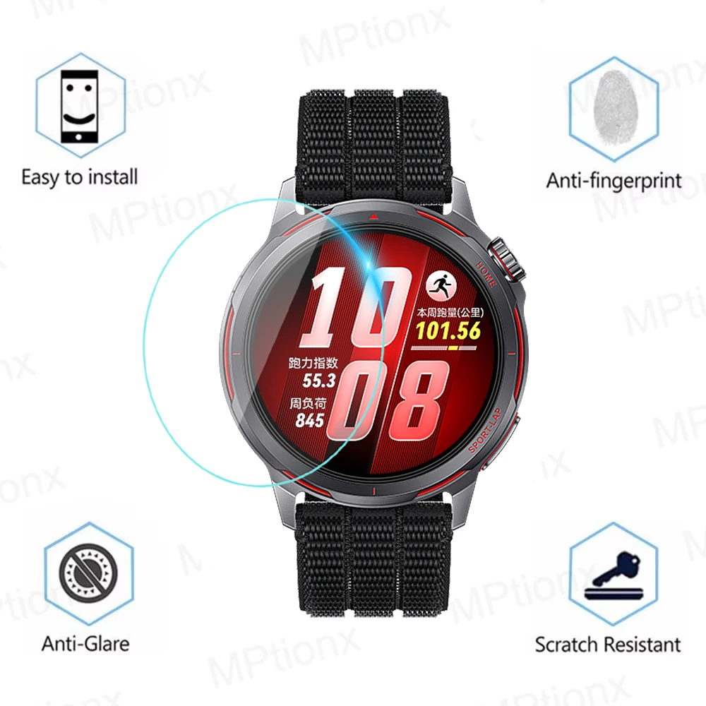 Tempered Glass for Huawei Watch GT Runner 2 Smartwatch Screen Protector HD Anti-Scratch Film for Watch GT Runner 2 Accessories