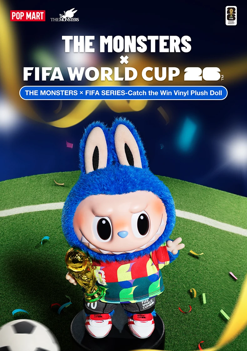 【UK】POP MART THE MONSTERS × FIFA SERIES-Catch the Win Vinyl Plush Doll Blindbox Collectable Figure Cute Gift