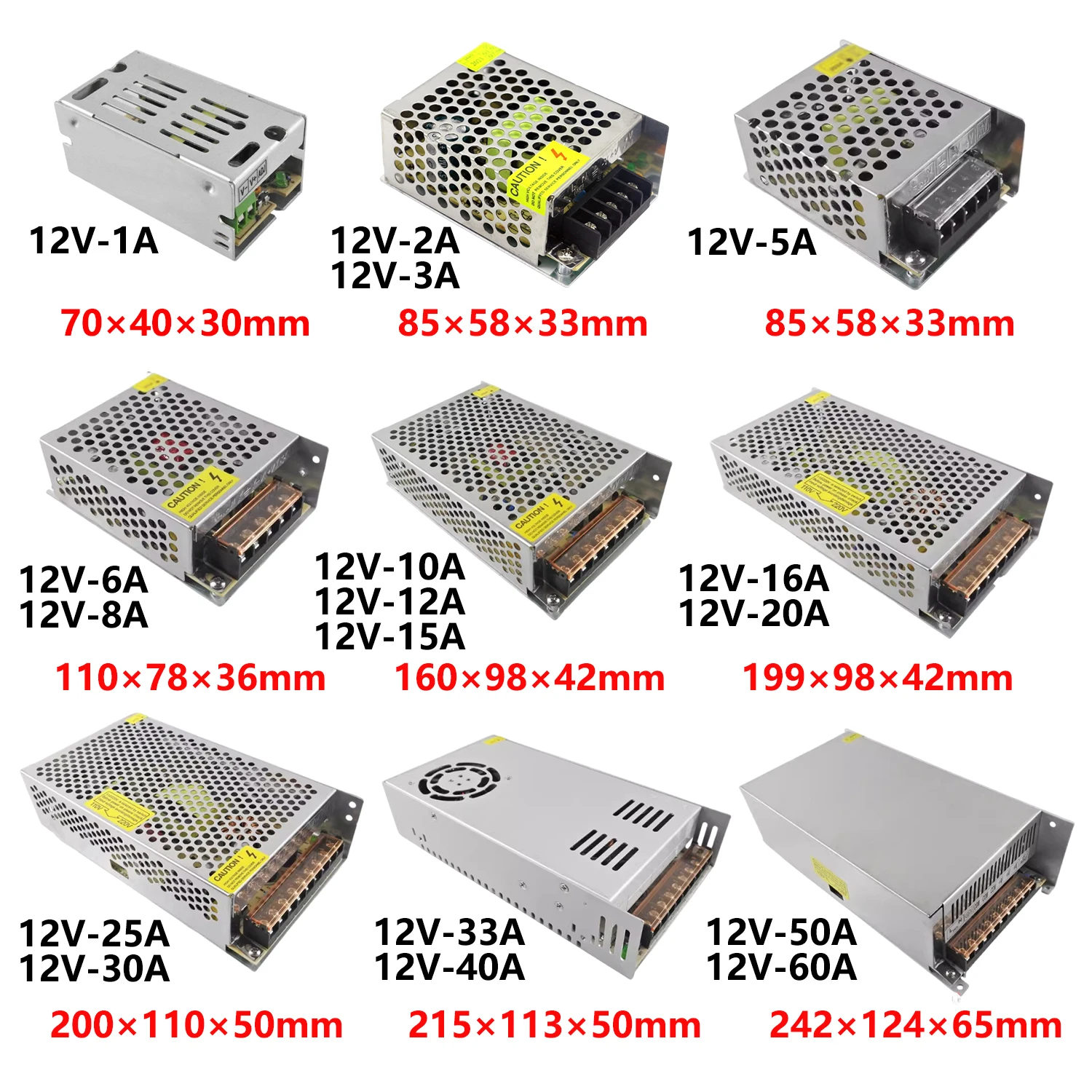 5V 24V Power Supply 12V Regulated Power Supply AC 220V 110V TO DC 12 Volt Power Supply For Room Decration LED Strip