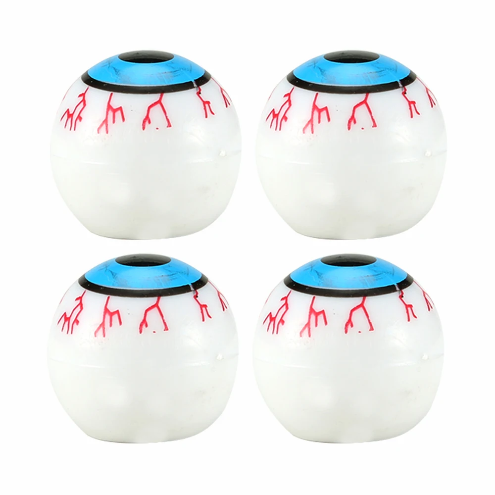DSYCAR 4Pcs/Lot Eye Ball Wheel Valve Stem Caps Road Bicycle Valve Cap Motor Bike Car Valve Mouth Cover Tyre Air Valve Dust Caps