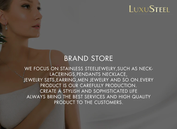 LUXUSTEEL 10Pcs/Lot Stainless Steel Chains 2mm/1mm O Shape Rolo Link Cuban Long Necklace For Women Pendant DIY Jewelry Wholesale