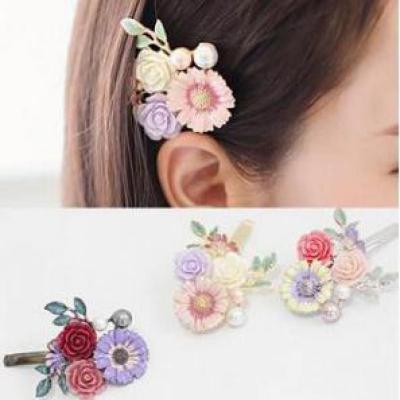 Latest Fashion Super Cute Korean Designer Flash Five Square Zircon Earrings, Seven Rhinestone Star Ear Clip Jewelry