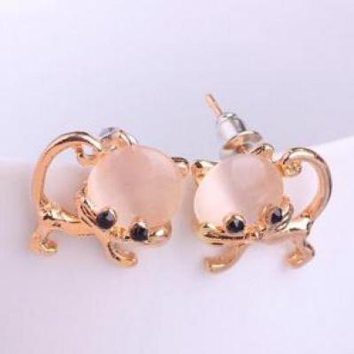 Latest Fashion Super Cute Korean Designer Flash Five Square Zircon Earrings, Seven Rhinestone Star Ear Clip Jewelry