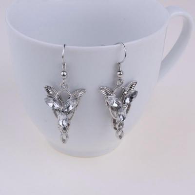 Latest Fashion Super Cute Korean Designer Flash Five Square Zircon Earrings, Seven Rhinestone Star Ear Clip Jewelry