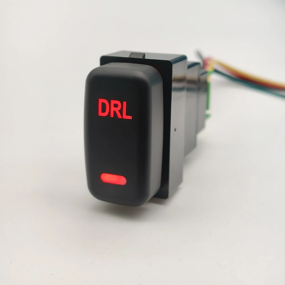 1Pc For Mitsubishi Pajero V73 V93 Lancer Outlander ASX L200 RED LED key switch fog light daytime running DRL Power Switch Button