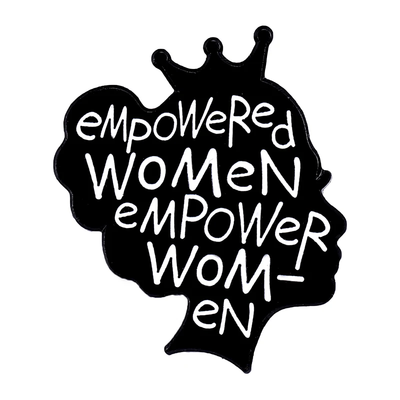 Girl Power Enamel Pins She Believed She Could So She Did Brooches Bag Clothes Lapel Badges Feminist Jewelry Gift for Friends