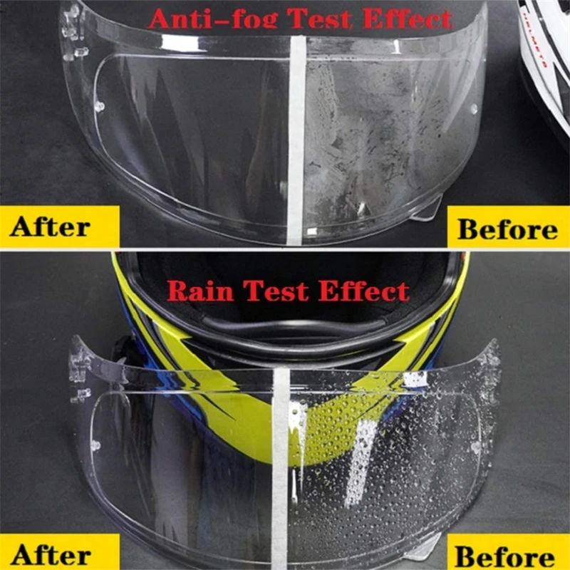 Universal Moto Helmet Anti-fog Patch Film Rainproof Lens Film for Motorcycle Visor Clear Fog Resistant Motor Racing Accessories