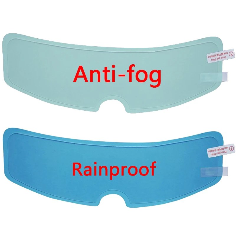 Universal Moto Helmet Anti-fog Patch Film Rainproof Lens Film for Motorcycle Visor Clear Fog Resistant Motor Racing Accessories