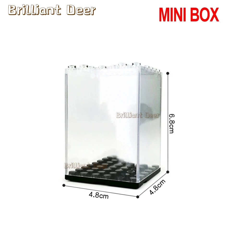 3 Steps Dustproof Acrylic Figures City Car Model Collection Display Box Building Block Storage Plexiglass Showcase Bricks Toys