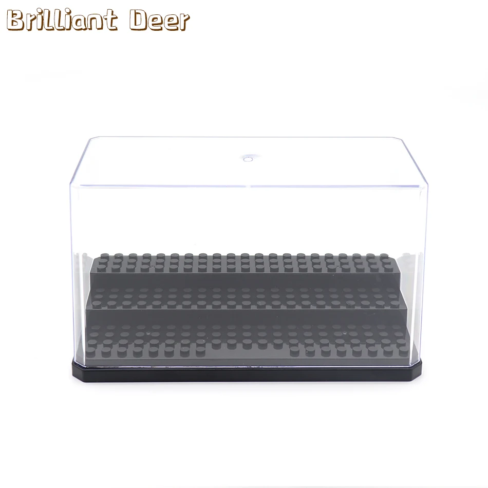 3 Steps Dustproof Acrylic Figures City Car Model Collection Display Box Building Block Storage Plexiglass Showcase Bricks Toys