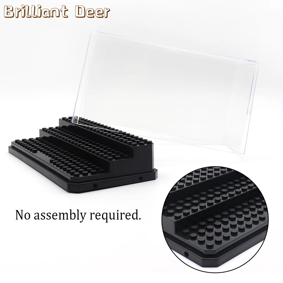 3 Steps Dustproof Acrylic Figures City Car Model Collection Display Box Building Block Storage Plexiglass Showcase Bricks Toys
