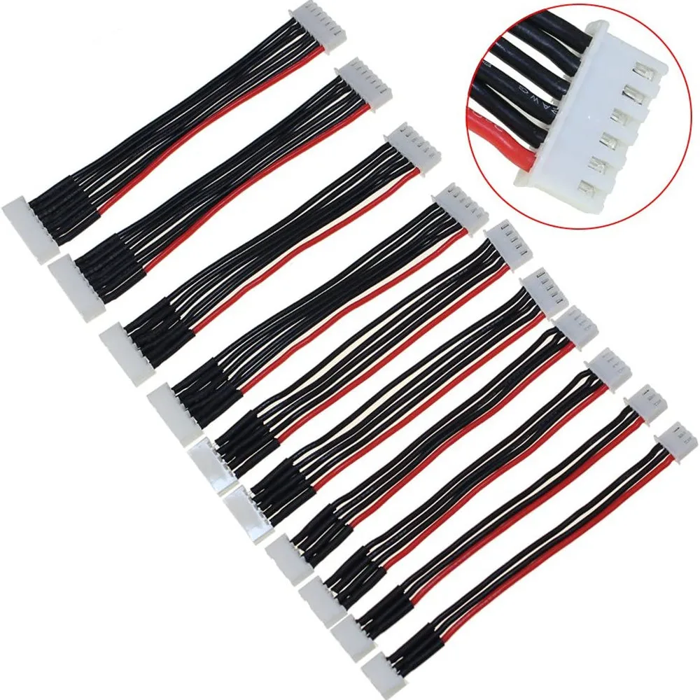 2S 3S 4S 5S 6S LiPo Balance Cable Charging Power Extension Wire 10CM 15CM For RC Drones Rechargeable Lipo Battery DIY Toy