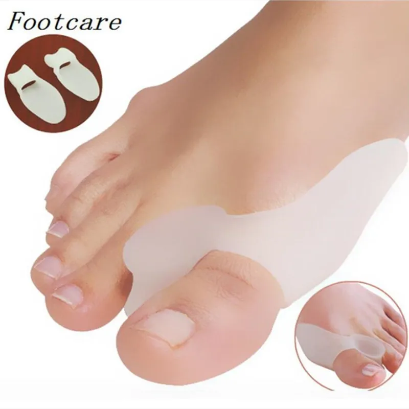 Silicone Gel Thumb Corrector Little Toe Protector Separator Valgus Finger Straightener Foot Care Relief Pads Tool