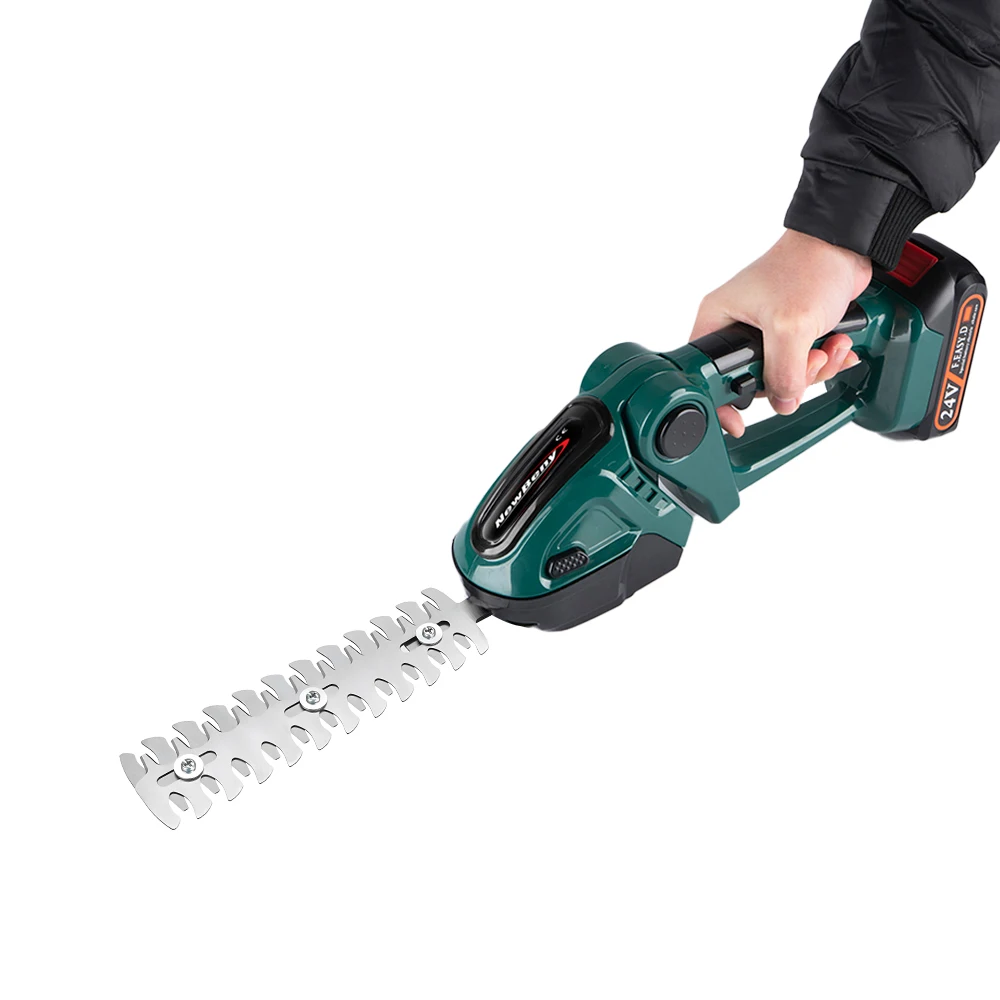 NEWBENY 2 IN 1 Electric Hedge Trimmer Cordless Portable High Power Household Lawn Mower Rechargeable Pruner Weeding Garden Tools