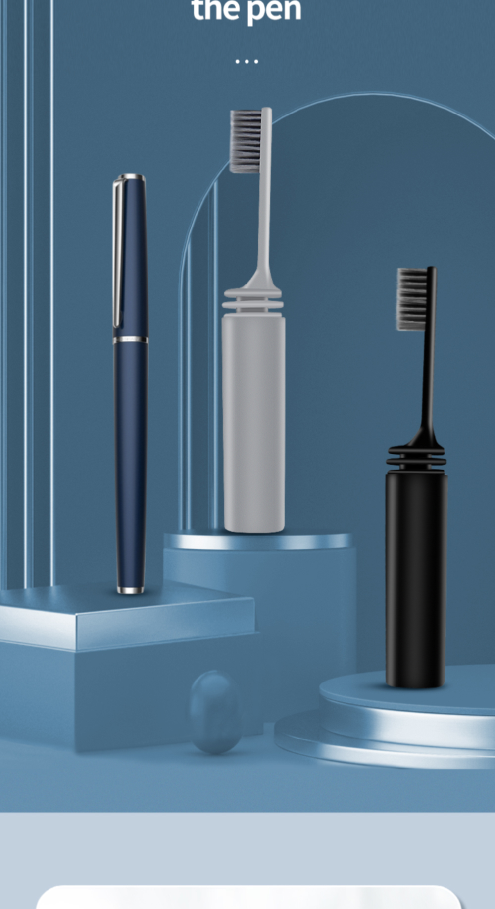 Travel Toothbrush Outdoor Camping Portable Folding Small Tooth Brush Traveling Toothbrushes for Adults Teeth Brushes