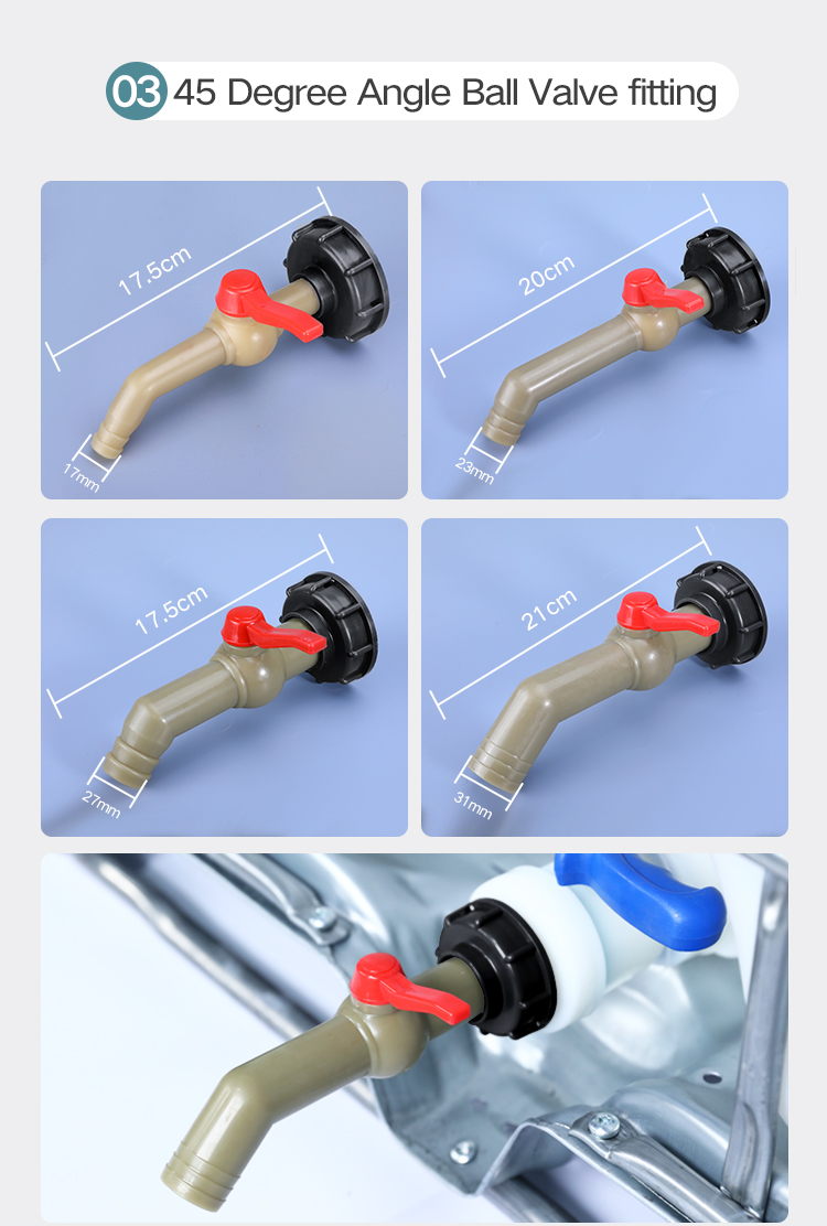 IBC Tank Adapter Water Cube Valve Fittings Garden Irrigation Connector Easy Use Hose Switch Faucets High Quality