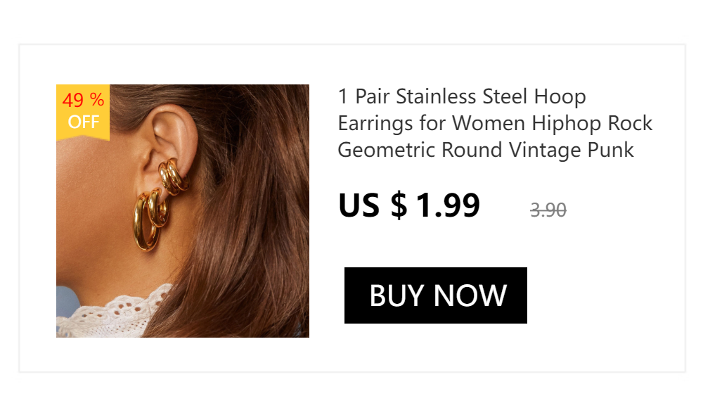 2PCS Tiny Stainless Steel Huggie Small Hoop Earrings For Women Round Circle Punk Unisex Rock Earring Cartilage Piercing Jewelry