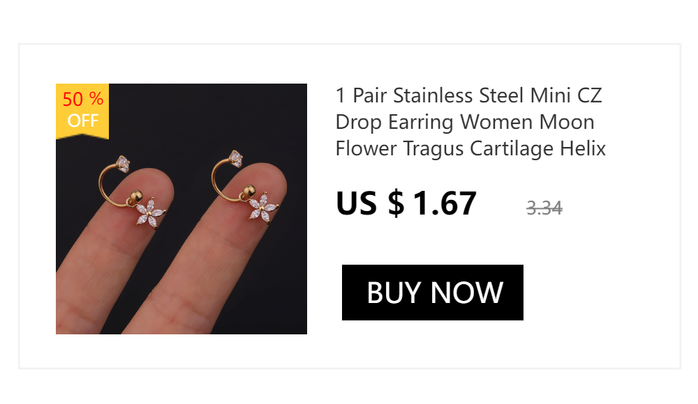 2PCS Tiny Stainless Steel Huggie Small Hoop Earrings For Women Round Circle Punk Unisex Rock Earring Cartilage Piercing Jewelry