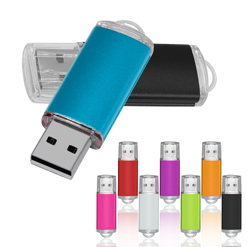 USB Flash Drives 64GB 32GB TYPE-C Metal 16GB USB 2.0 8GB Black 4GB Memory Stick U Disk Pendrive for Business Gift