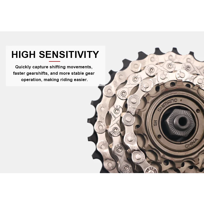 RIDERACE Bicycle Chain 116L 8 9 10 11 12 Speed Silver Ultralight Mountain Road Bike Chain For 24/27/30 Variable Speed Chain