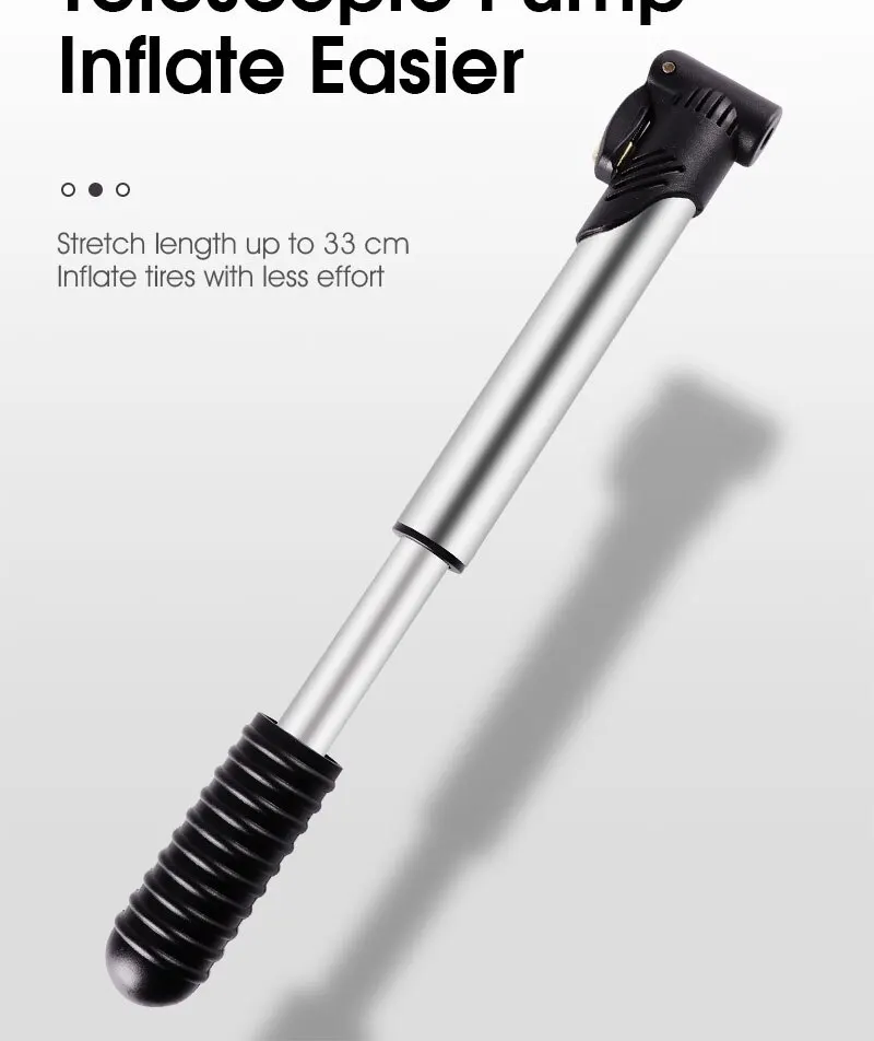 WEST BIKING Portable Mini Bicycle Pump Cycling Hand Air Pump Ball Tire Inflator Schrader Presta Valve MTB Road Bike Accessories