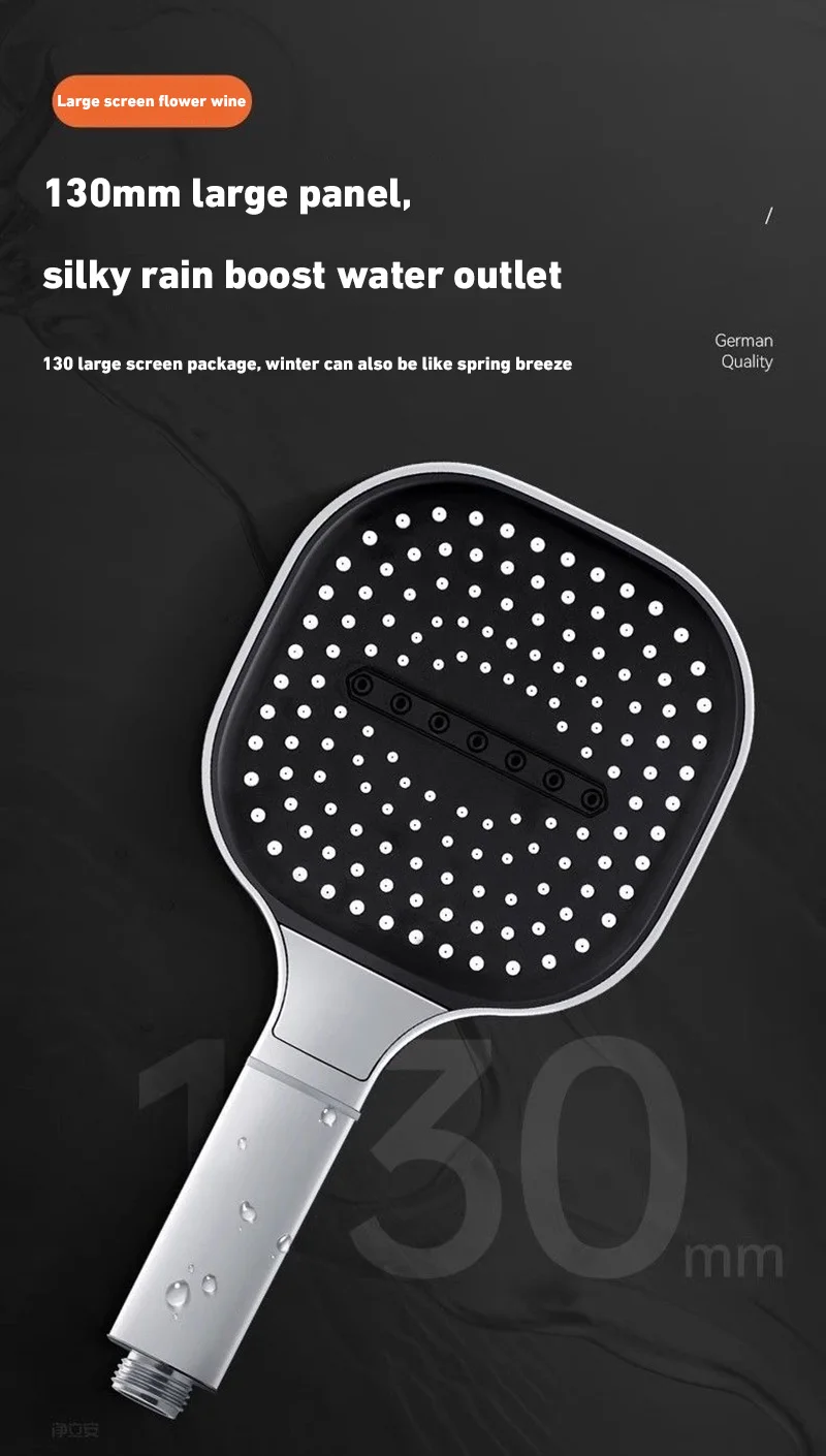 Xiaomi 13cm Large Panel Shower Head Adjustable 3 Modes High Pressure Massage Shower Head Filter Element Bathroom Accessories New