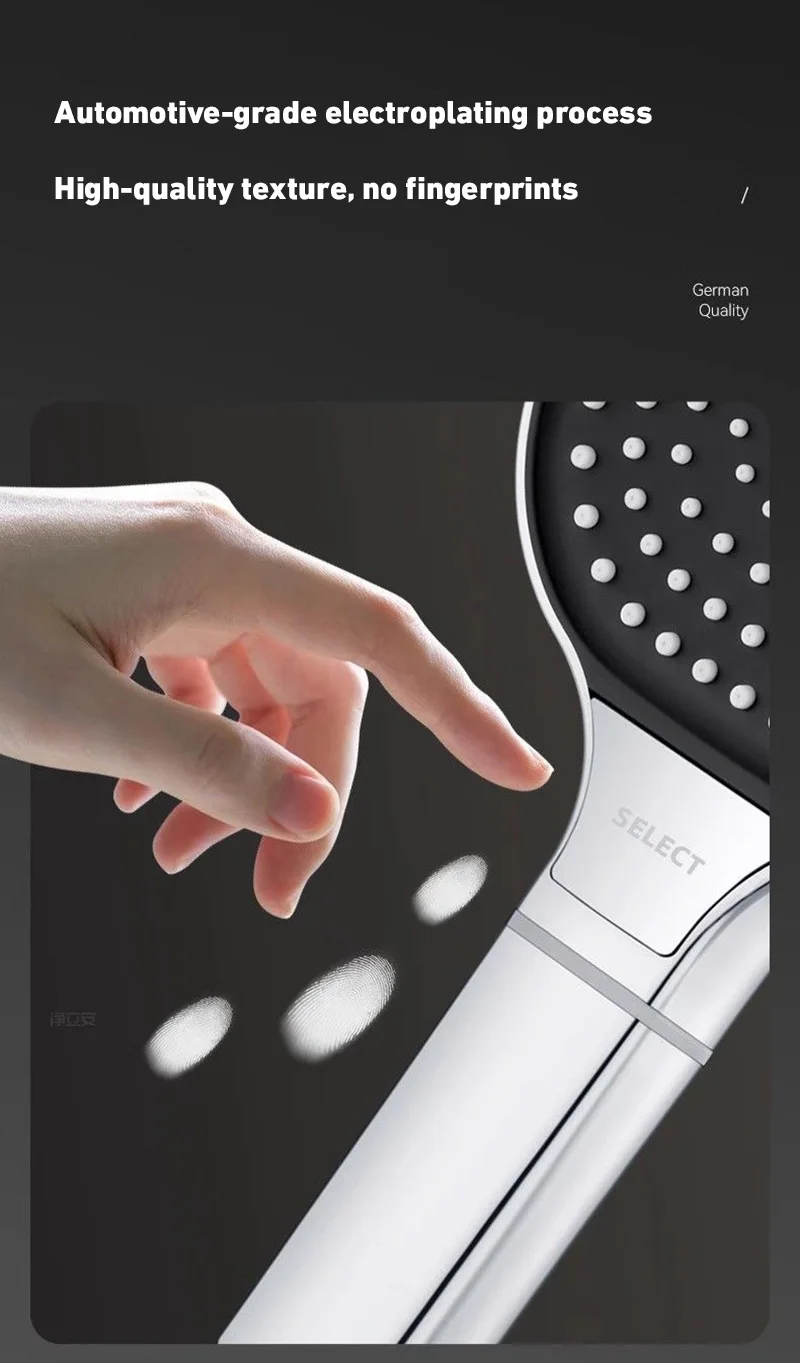Xiaomi 13cm Large Panel Shower Head Adjustable 3 Modes High Pressure Massage Shower Head Filter Element Bathroom Accessories New
