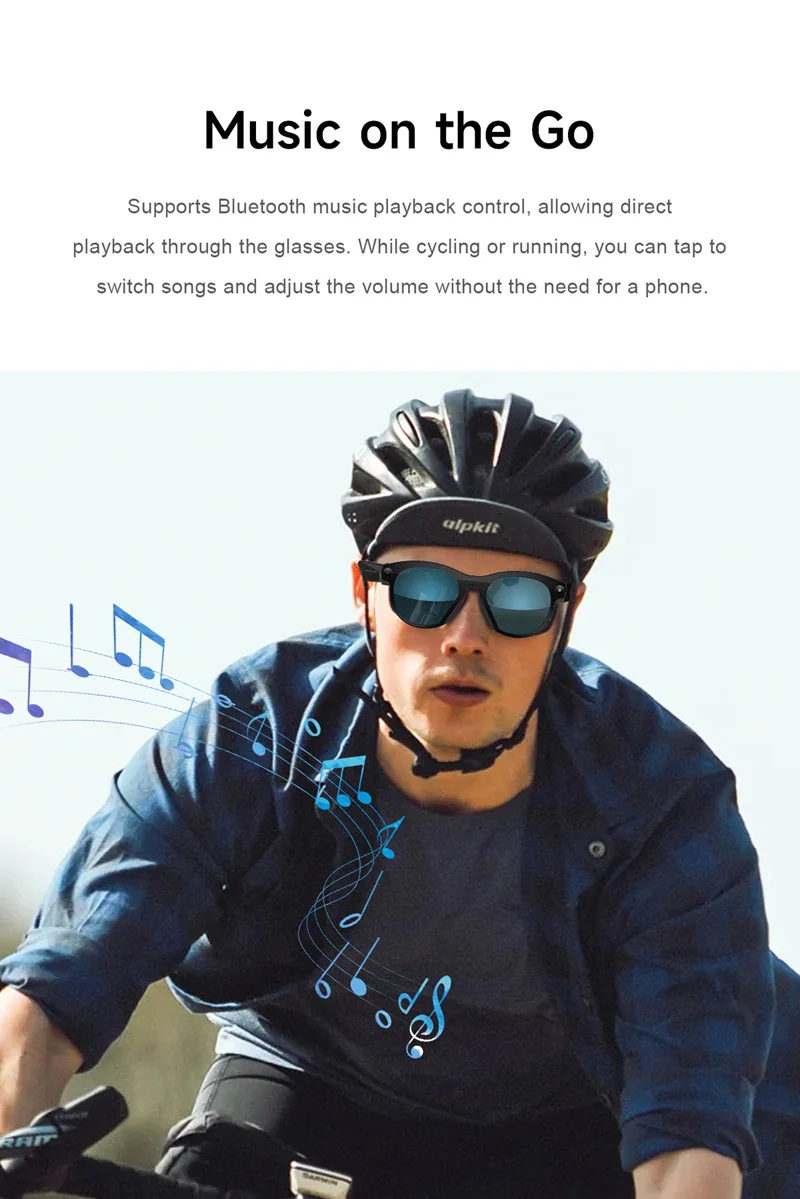 Lenovo 2026 8K AI Smart Glasses HD Color Changing Chat GPT 1200MP Translate Camera Bluetooth Call Voice Assistant Music Control