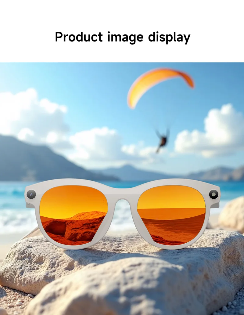 Lenovo 2026 8K AI Smart Glasses HD Color Changing Chat GPT 1200MP Translate Camera Bluetooth Call Voice Assistant Music Control