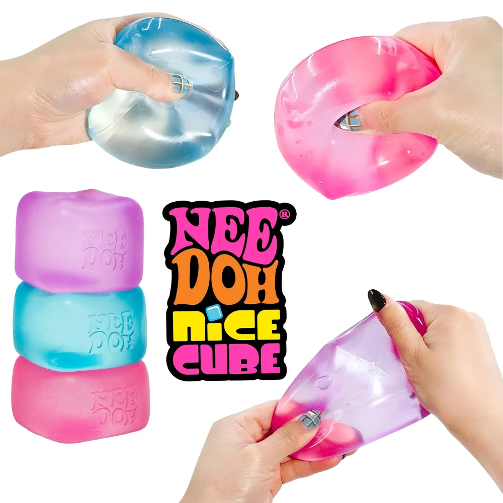 Sensory Stress Reliever Schylling Needoh Nice Cube Fidget Tool Desk Sensory Cube For Anxiety Focus Adults Kids