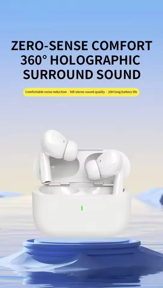 TWS Pro 5 Wireless Bluetooth Earphones Headphones ANC Noise Reduction Earbuds HiFi Sound Low Latency for IPhone Android