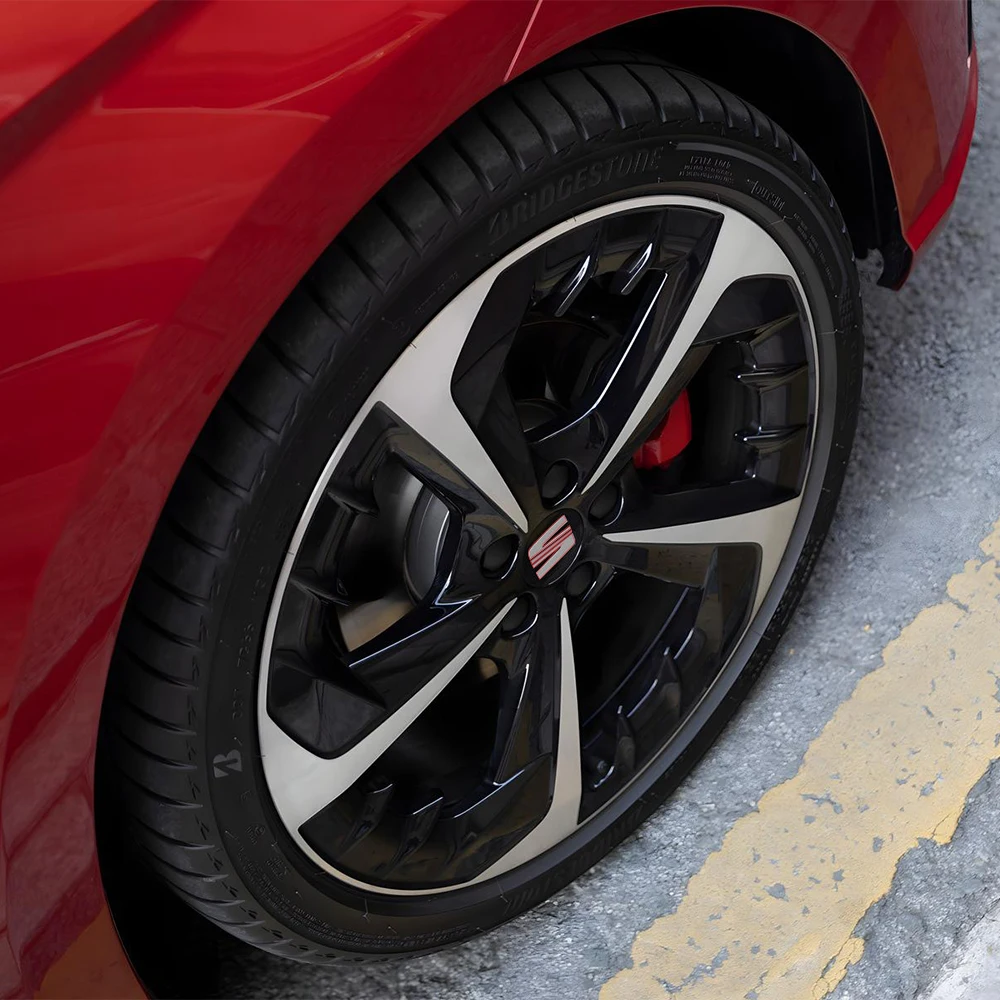 4Pcs 55/63MM Wheel Center Hub Caps Rims Cover Badge Car Accessories For Seat Cupra Ateca Ibiza 6f Leon Mk2 FR E-Racer Formentor