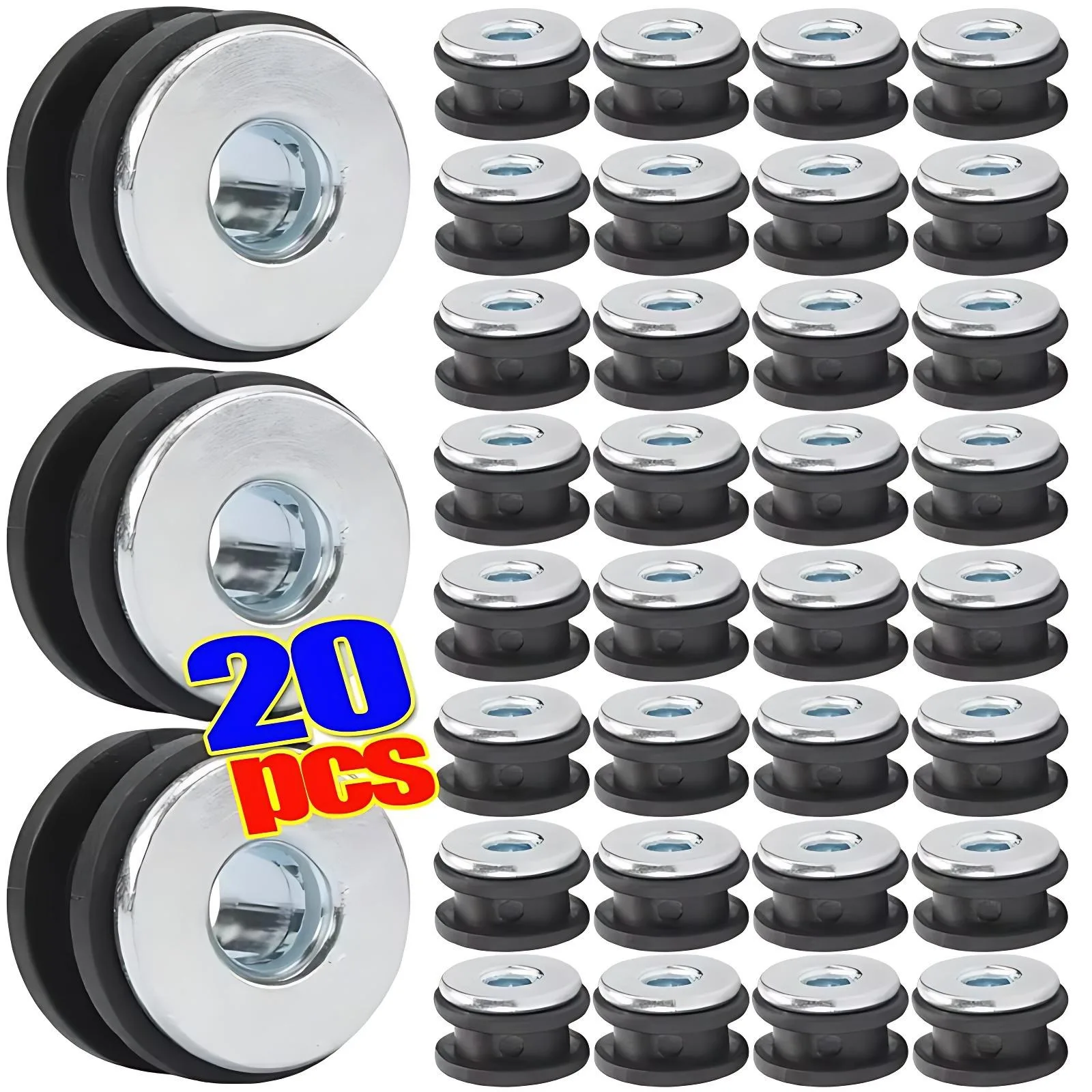 M6/M10 Motorcycle Rubber Grommet Kit Fairing Bolt Cushion Washer Steel Bushing Spacer for Honda Suzuki ATV Motorbike Accessories