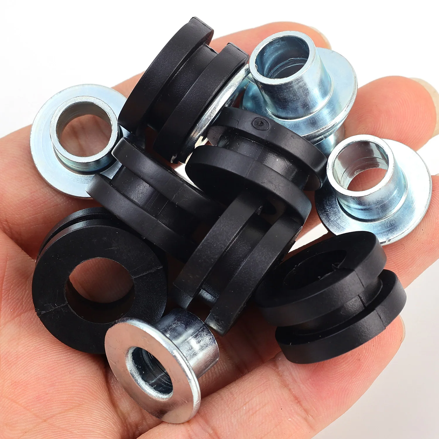 M6/M10 Motorcycle Rubber Grommet Kit Fairing Bolt Cushion Washer Steel Bushing Spacer for Honda Suzuki ATV Motorbike Accessories