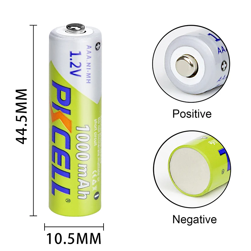 10PCS PKCELL 1.2v NI-MH AAA Battery 3A 1000MAH AAA Rechargeable Battery aaa nimh battery batteries rechargea for flashlight toys