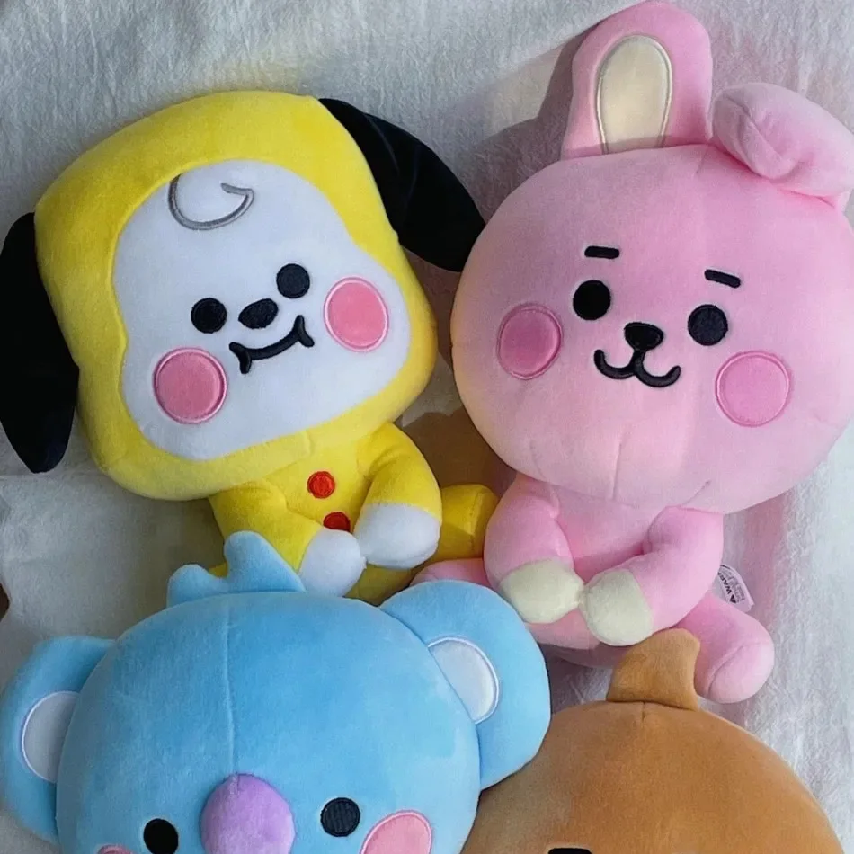 BT21-Chimmy Cooky Koya Shooky Tata Anime Peripheral,Cute Cartoon Keychain Backpack Decor,Personality Doll Pendant for Fans