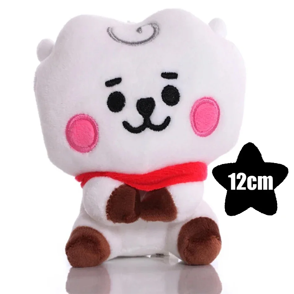 BT21-Chimmy Cooky Koya Shooky Tata Anime Peripheral,Cute Cartoon Keychain Backpack Decor,Personality Doll Pendant for Fans