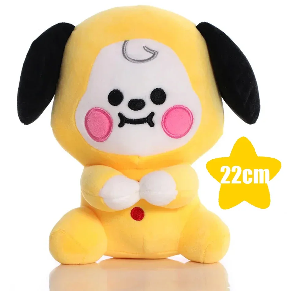 BT21-Chimmy Cooky Koya Shooky Tata Anime Peripheral,Cute Cartoon Keychain Backpack Decor,Personality Doll Pendant for Fans