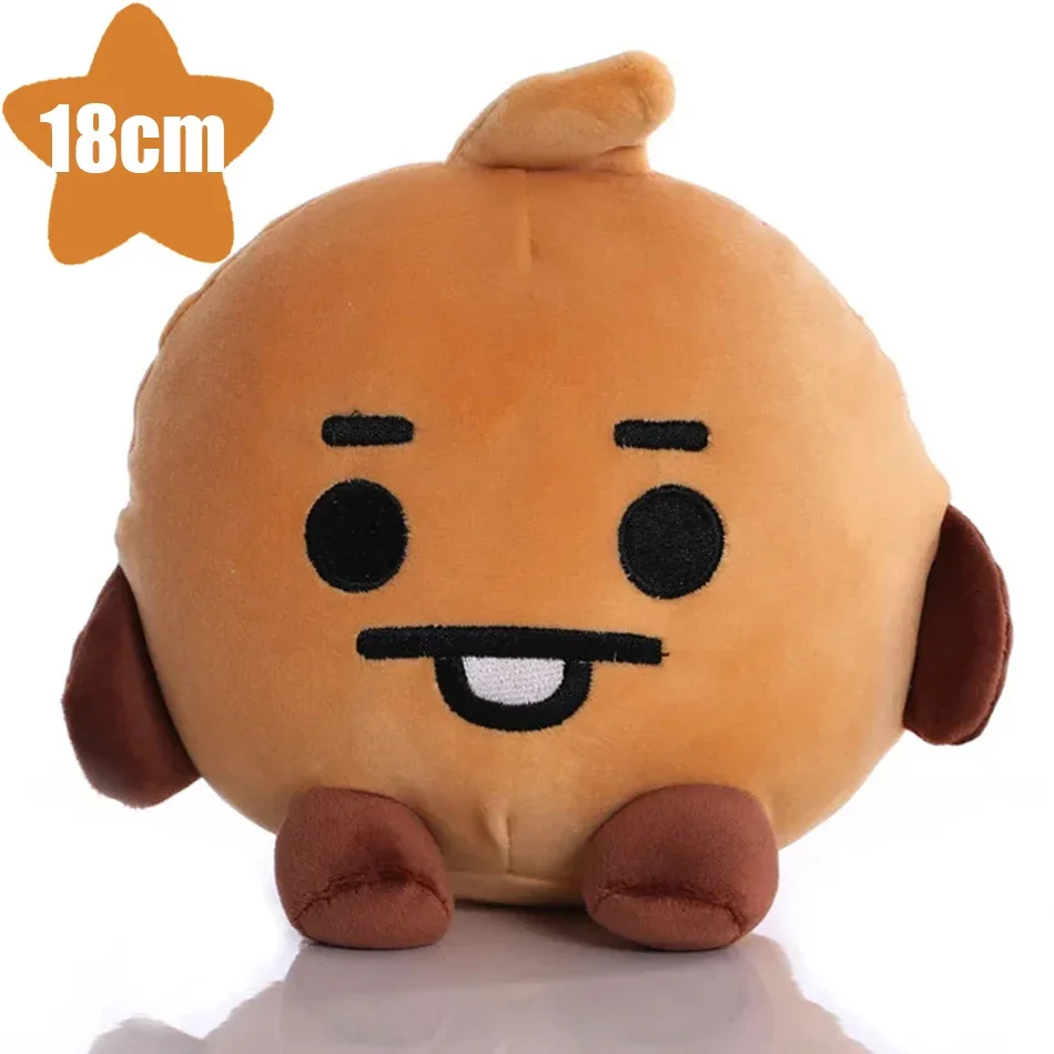 BT21-Chimmy Cooky Koya Shooky Tata Anime Peripheral,Cute Cartoon Keychain Backpack Decor,Personality Doll Pendant for Fans
