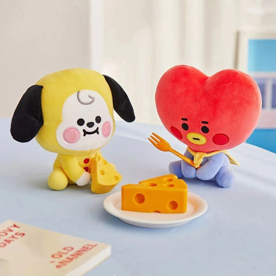 BT21-Chimmy Cooky Koya Shooky Tata Anime Peripheral,Cute Cartoon Keychain Backpack Decor,Personality Doll Pendant for Fans