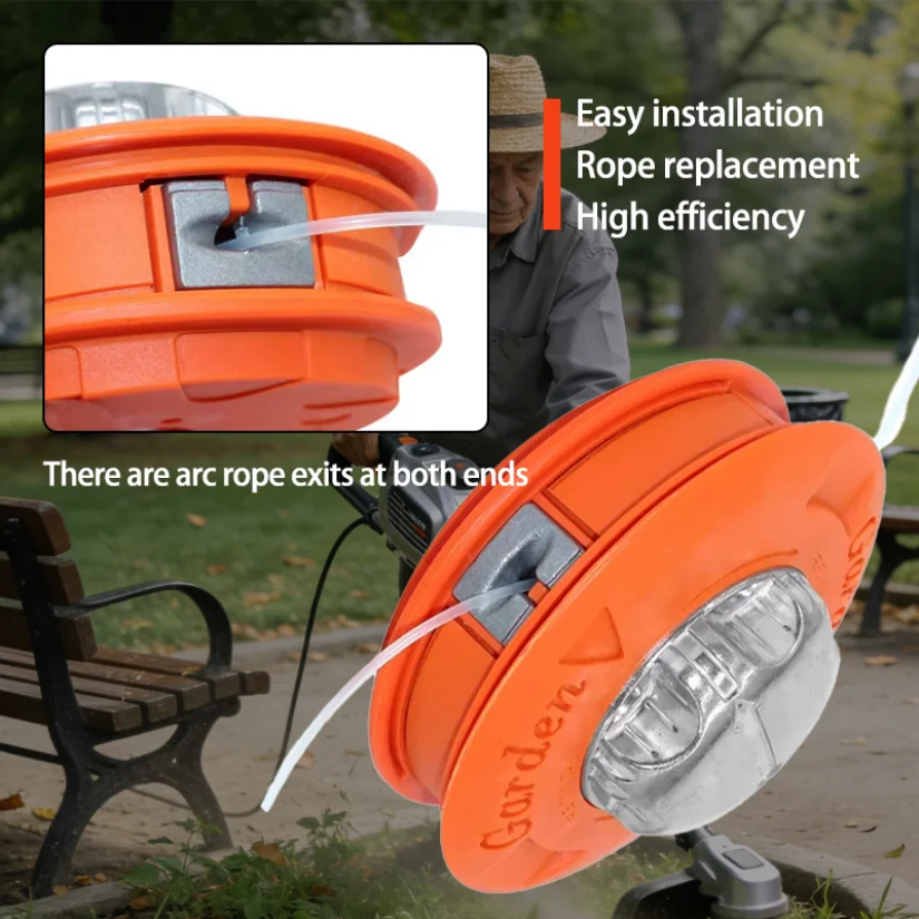 Universal Fit String Trimmer Replacement Bump Head Automatic Grass Trimmer Head for Garden Brush Cutter Edging Lawn Care
