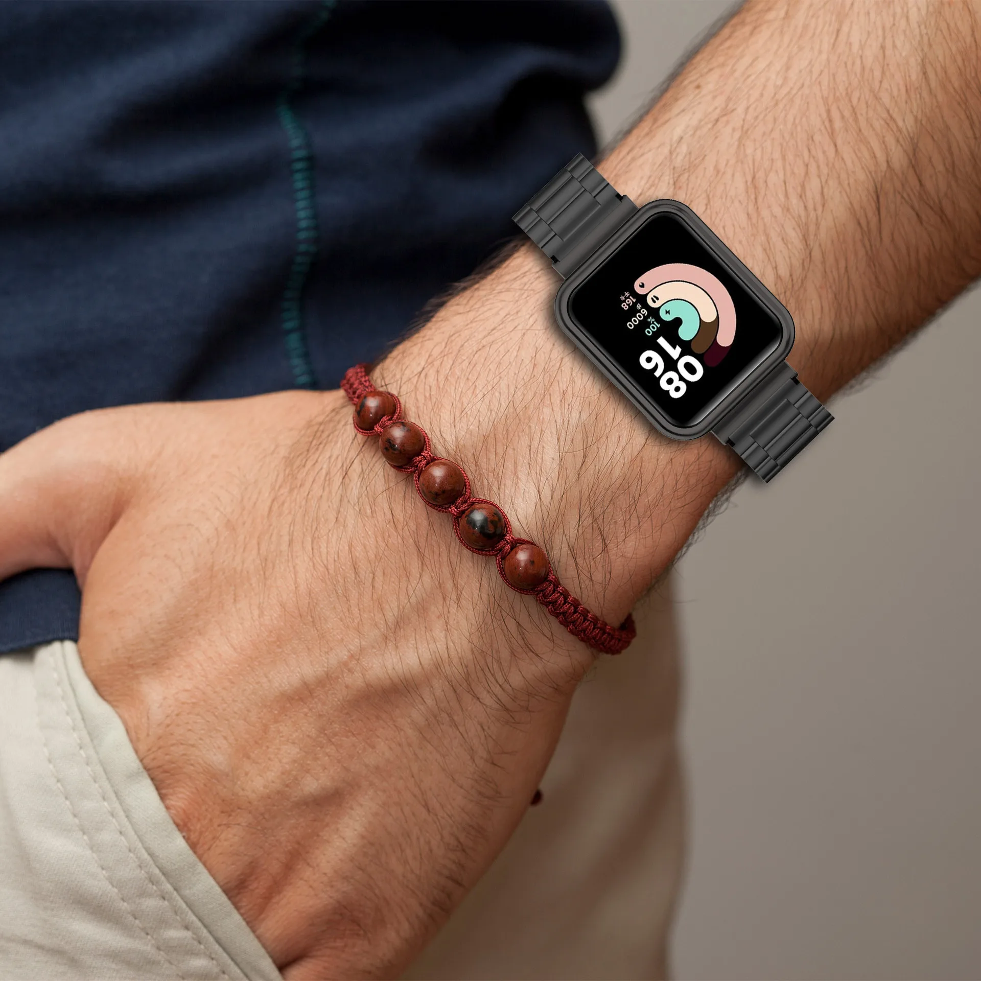 Strap+Case Protector for Redmi Watch 2 Lite Metal Bracelet for Xiaomi Watch Lite Strap for Redmi Watch 3 Active Band Cover