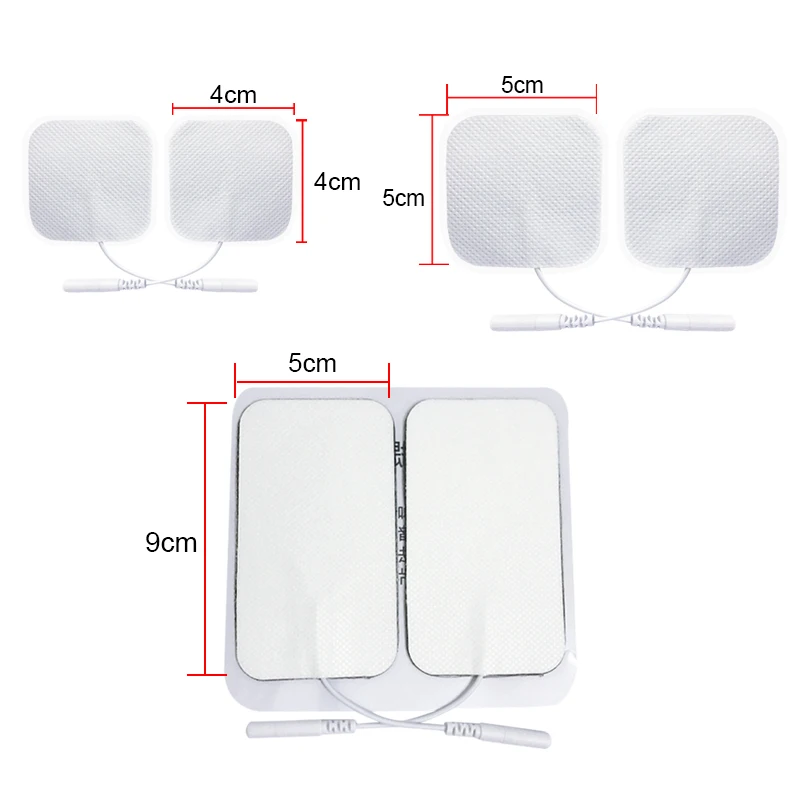 10/20pcs Muscle Stimulator Electrode Pads Gel Non-woven Fabric Self Adhesive Replacement Pads for Tens Body Massager Machine