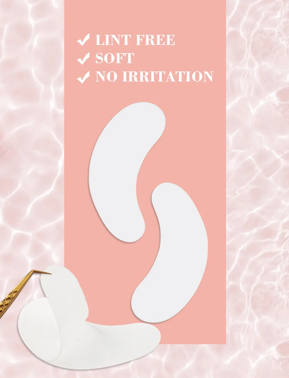 50Pairs/Lots Eyelash Extension Patch Under Eye Pads Hydrogel Patches For Extension Lint Free Stickers Eyelash Patches Makeup