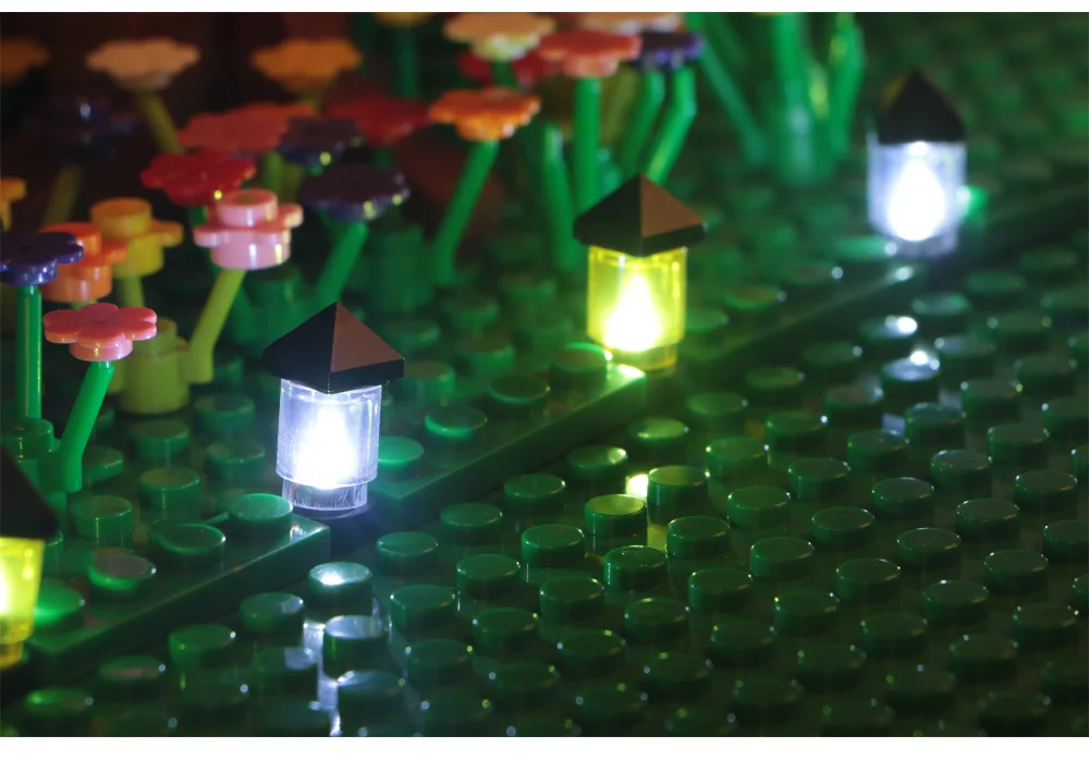 10PCS 0.8mm Pin RGB LED For LEGO Building Blocks USB Lamp DIY Street Light City Electric Decorate 1X1 Brick Compatible All Brand